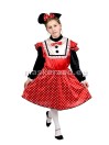 Minnie mouse punasetäpilises in shiny dress