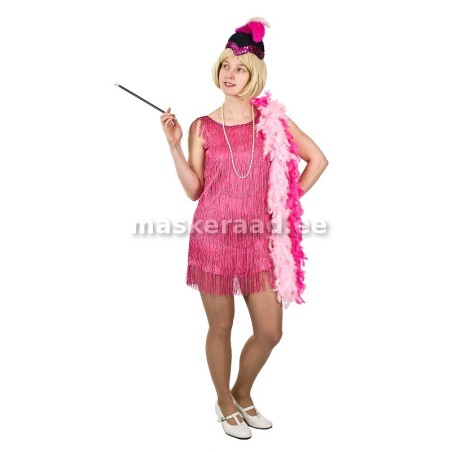 The 20-30s pink fringed dress