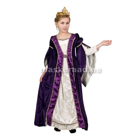 Kuningatütar keskaegses lillas sametkleidis
