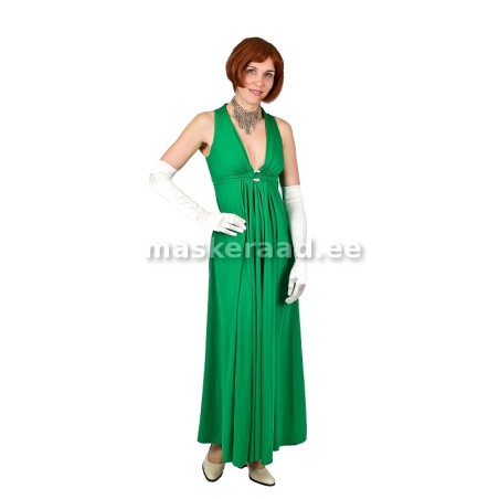 Festive dress, bright green