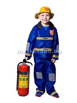 Tuletõrjuja sinises vormis