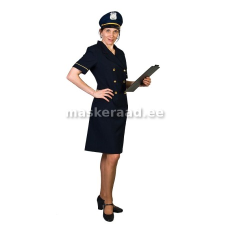 Politseitüdruk темный vormikleidis