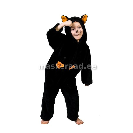 Kass must, kollaste kõrvadega