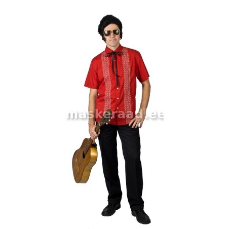 50 -ndate muusik punase pluusiga