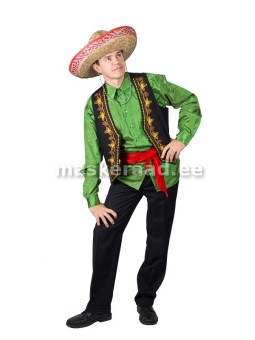 Mehhiklane rohelise pluusiga