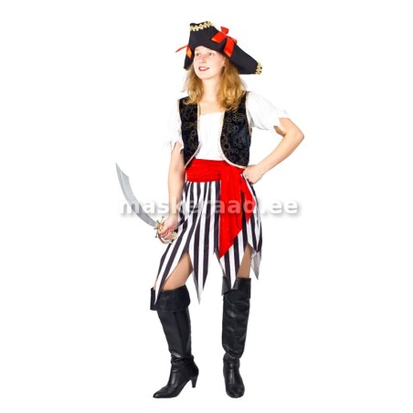 Piraaditar mustvalgetriibulises kleidis