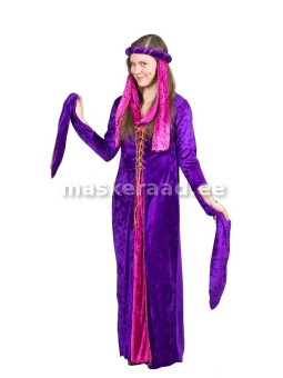 .Keskaegne sinakaslilla kleit