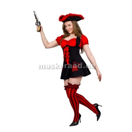 Piraaditar short mustpunases pihikseelikus