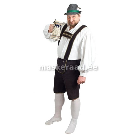 Baieri mees pruunide velvet põlvpükstega