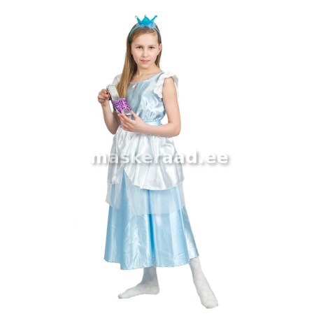 Tuhkatriinu helesinises atlaskleidis