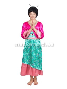 A Japanese girl in a green...