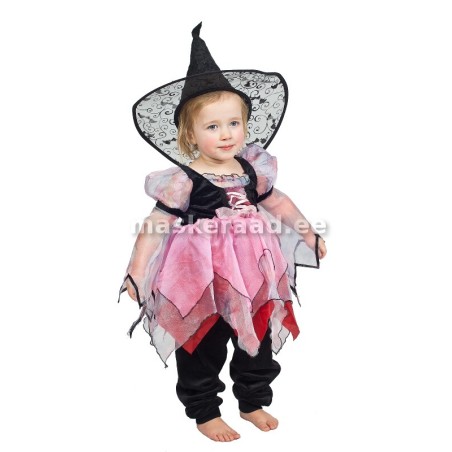 Halloween, võlurprintsess in pink dress