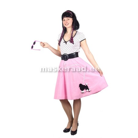 50 in the ' 90s, the pink poodle skirt in black