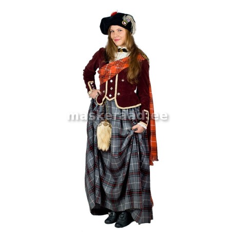 Šoti neiu siniseruudulises seelikus