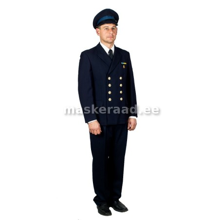 Kapten Huck tumesinises vormis