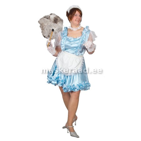 The maid helesinises minikleidis