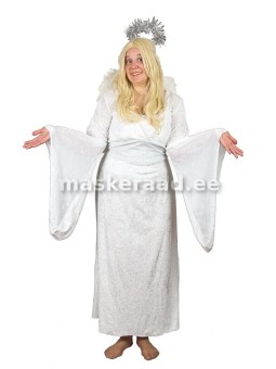 An Angel in a white long dress