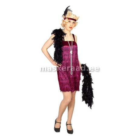 20 -30-ndad tumepunane narmaskleit, suurem