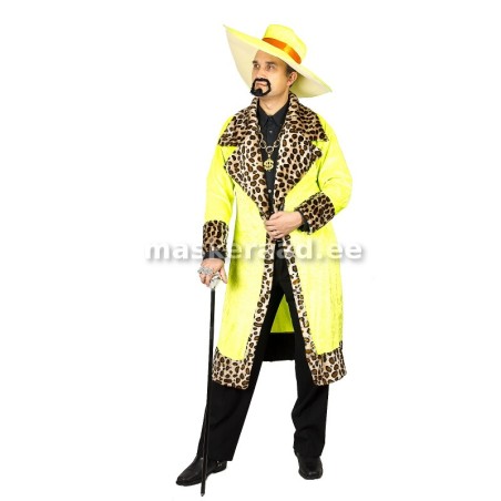 Kupeldaja neoonkollases mantlis