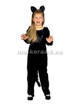 A cat with black sequin