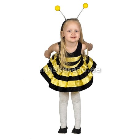 Mesilane triibulise kleidiga