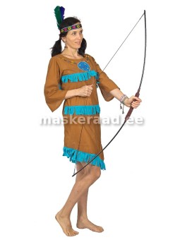 American Indian woman blue...