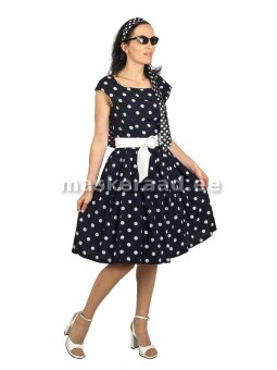 50-' 60s black white dots...