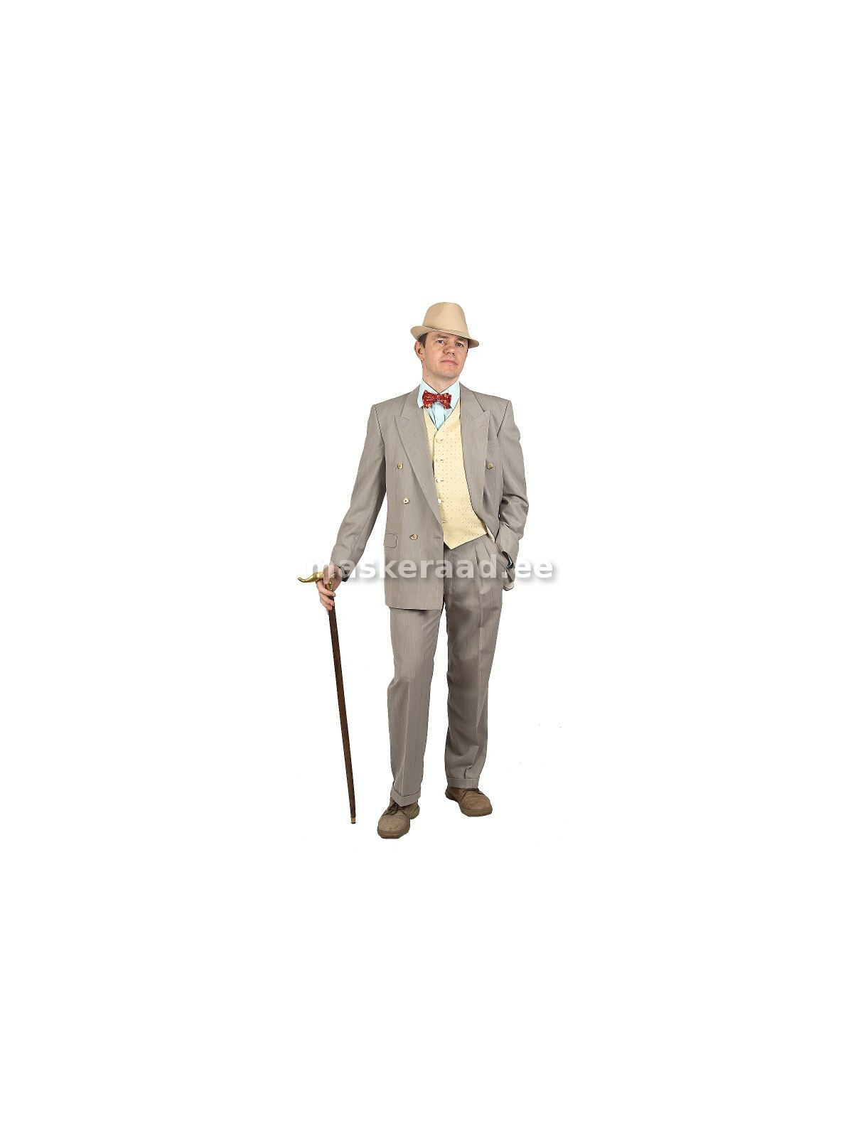 the 20-30s, Mr. helehallis in a suit with a yellow jacket