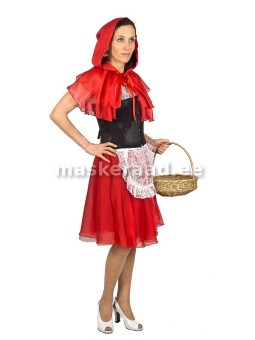 Punamütsike siidise punase...