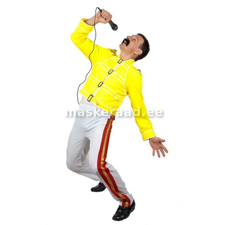 Freddie Mercury kollases pintsakus