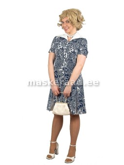 ' 60s белый воротник платья...