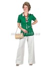 70-' 80s, a green jacket and white pants set