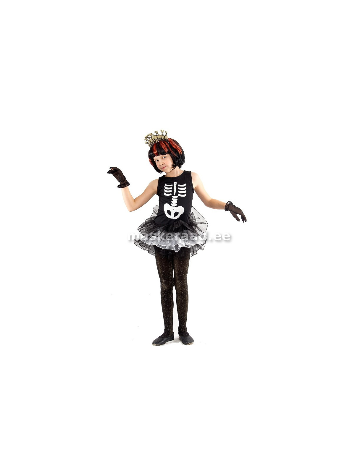 Halloweeni luukere tutukleit, mustvalge, laste