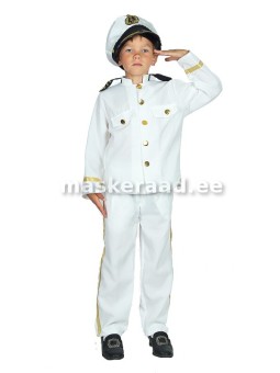 The captain, in a white...