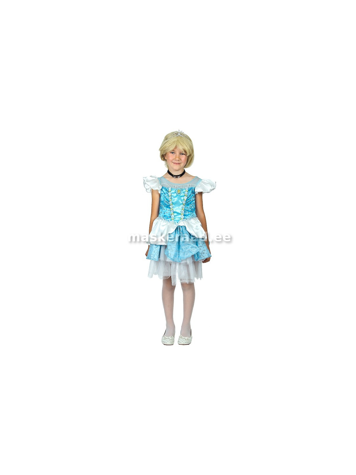 Princess helesinises satsilises dress, Cinderella