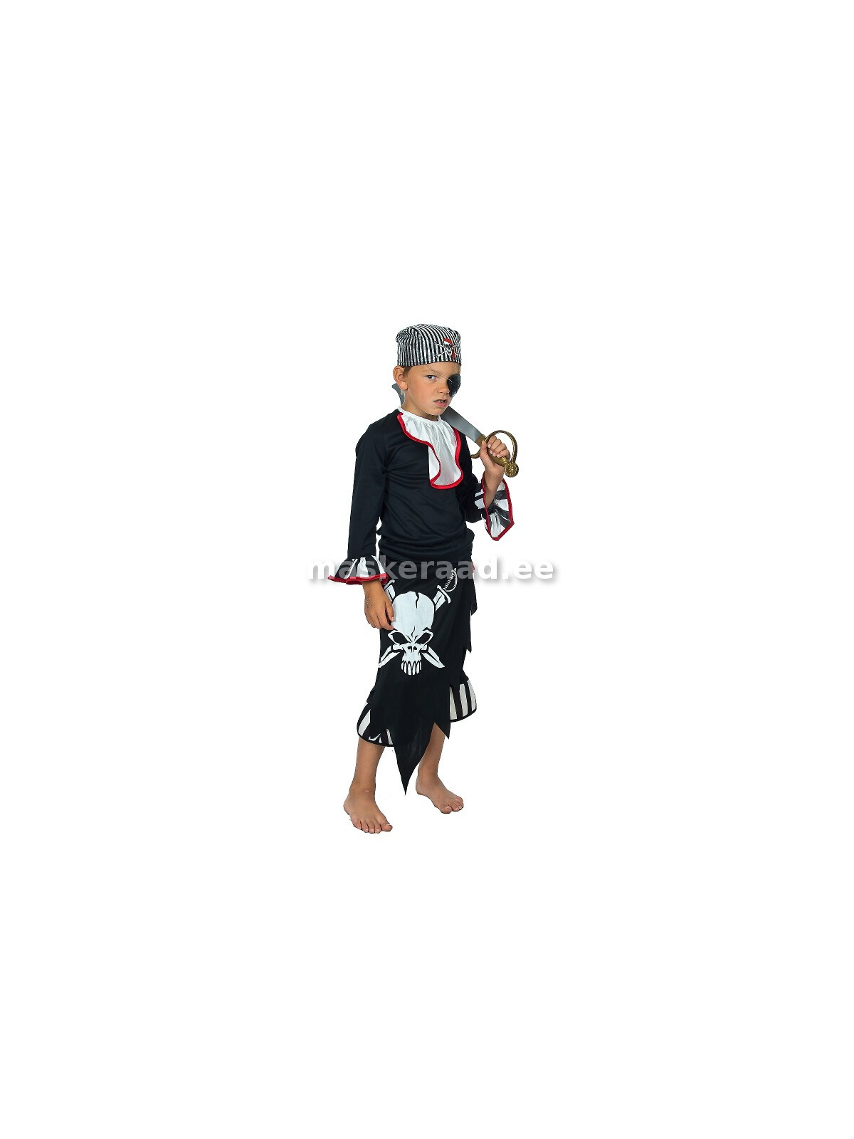 Piraat luukerepildiga pükstega