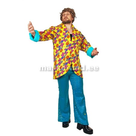 70-ndate hipi suures lillelises pintsakus