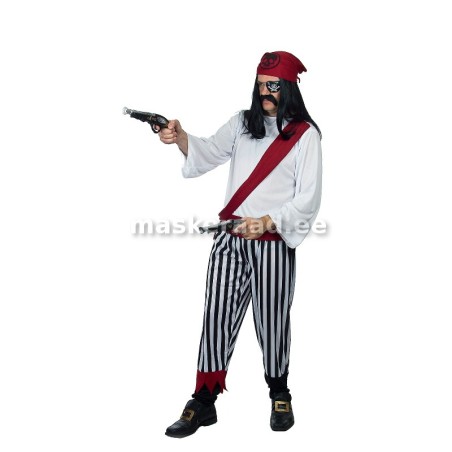 Piraat mustatriibulistes pükstes, suurte