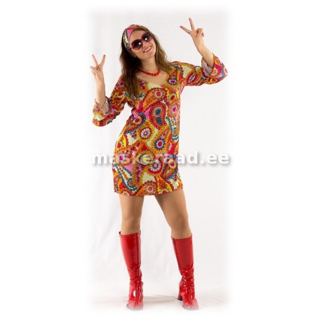 70-ndad rõõmsamummuline minikleit