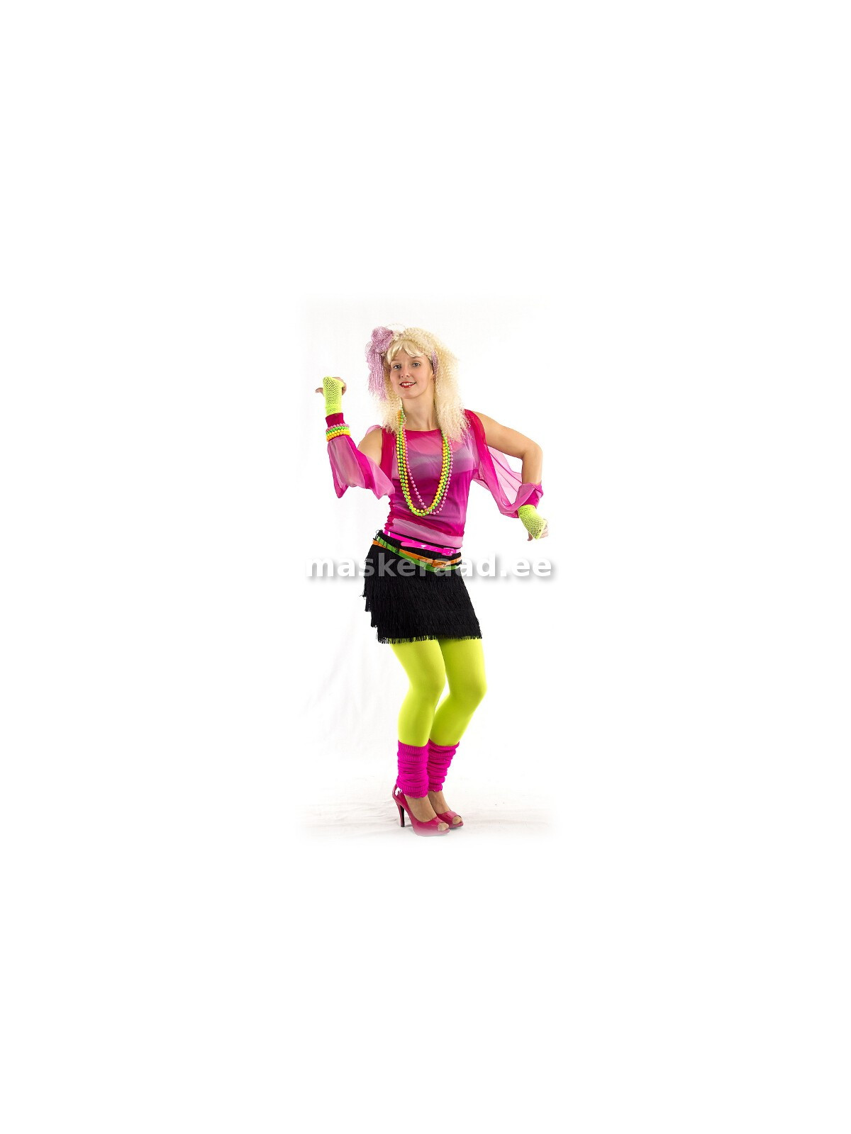 80 -ndad roosa võrkpluusiga diskobeib