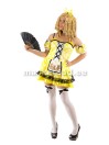 . The medieval fair beauty in the yellow minikleidis