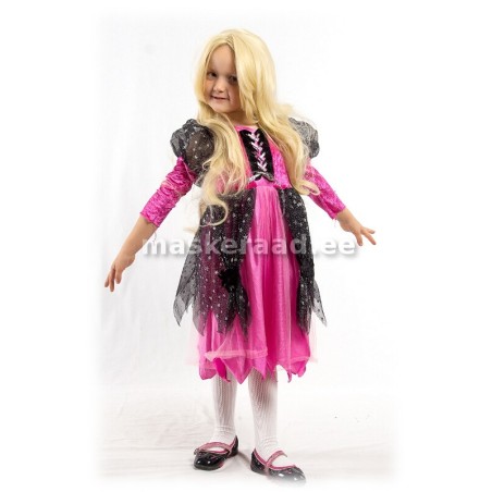 Printsess roosas kleidis musta sifooniga