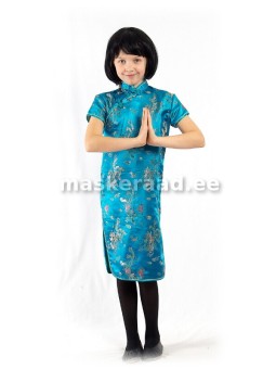 Chinese girl in the blue dress