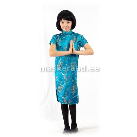 Hiina tüdruk sinises kleidis