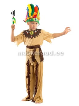 American Indian boy with...