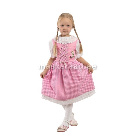 Baieri tüdruk roosaruudulises pihikseelikus