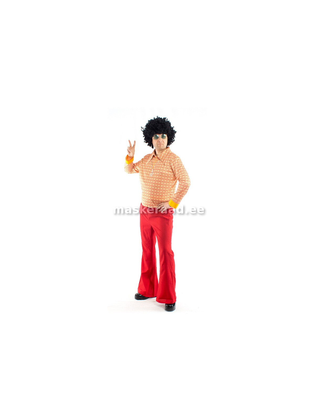 70-ndate meeste hipi punaste pükstega