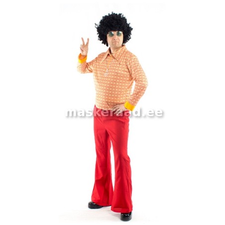 70-ndate meeste hipi punaste pükstega