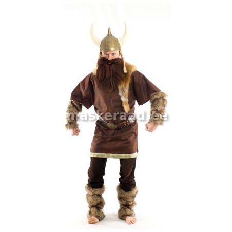 Viiking pruunide säärekaitsetega