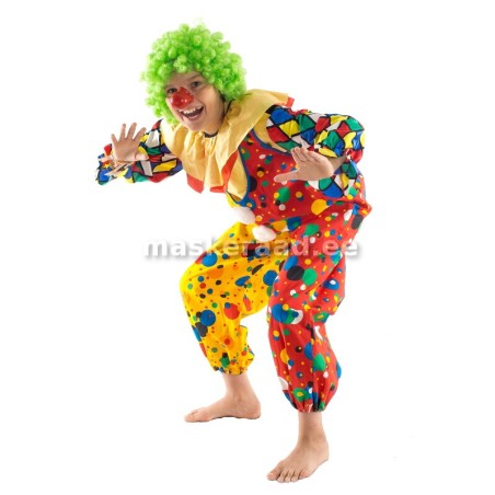 Kloun täpilistes pükstes